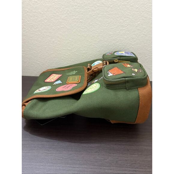 Loungefly Peanuts Snoopy Beagle Scout Canvas Mini Backpack - Picture 3 of 6
